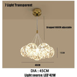 Warm Romantic Glass Bubble LED Chandeliers - Hans Lumiere