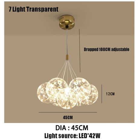 Warm Romantic Glass Bubble LED Chandeliers - Hans Lumiere