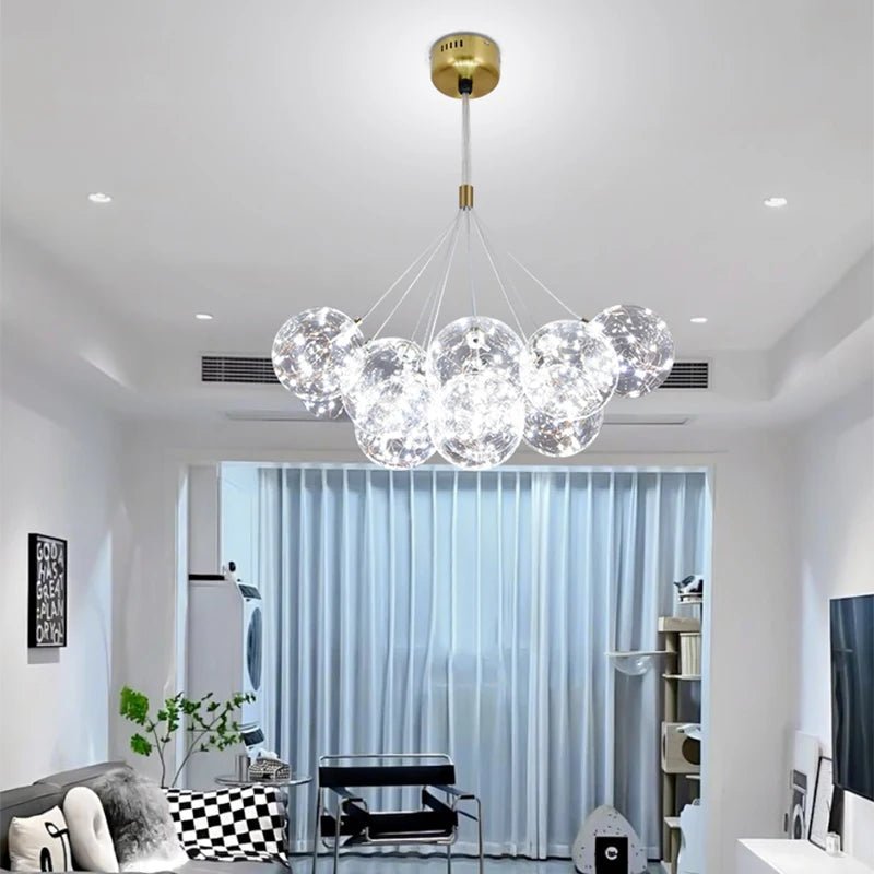 Warm Romantic Glass Bubble LED Chandeliers - Hans Lumiere