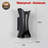 Waterproof LED Wall Lamp 10W – IP65 Aluminum Indoor/Outdoor Sconce - Hans Lumiere