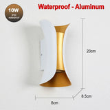 Waterproof LED Wall Lamp 10W – IP65 Aluminum Indoor/Outdoor Sconce - Hans Lumiere