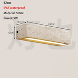 Waterproof Outdoor Long Line Stone LED Wall Lamp - Hans Lumiere