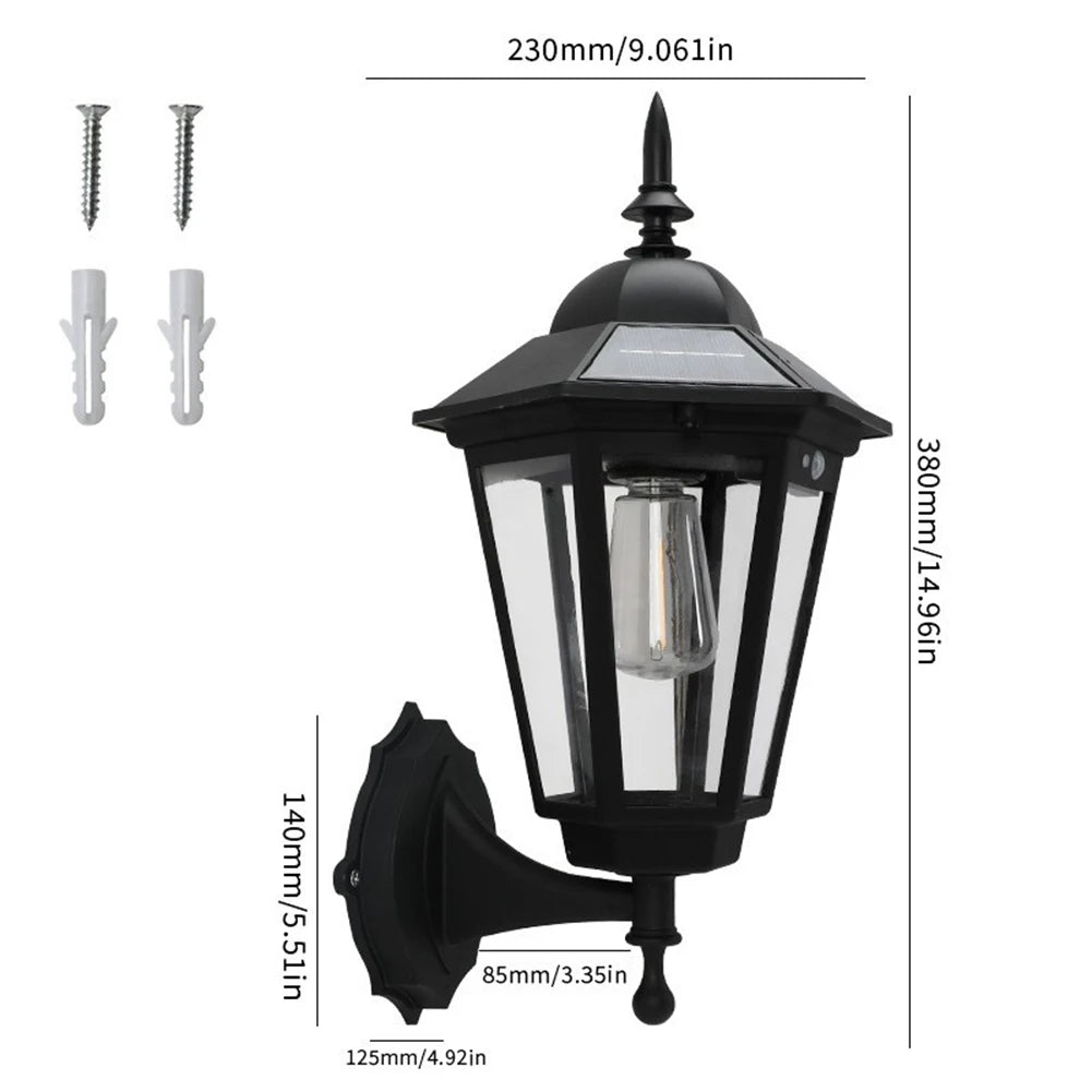 Waterproof Solar Porch Light With Motion Sensor - Hans Lumiere
