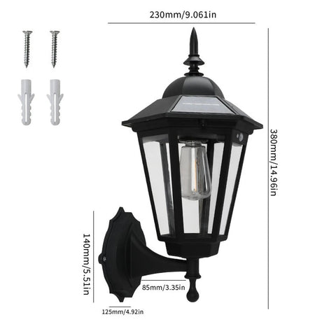 Waterproof Solar Porch Light With Motion Sensor - Hans Lumiere