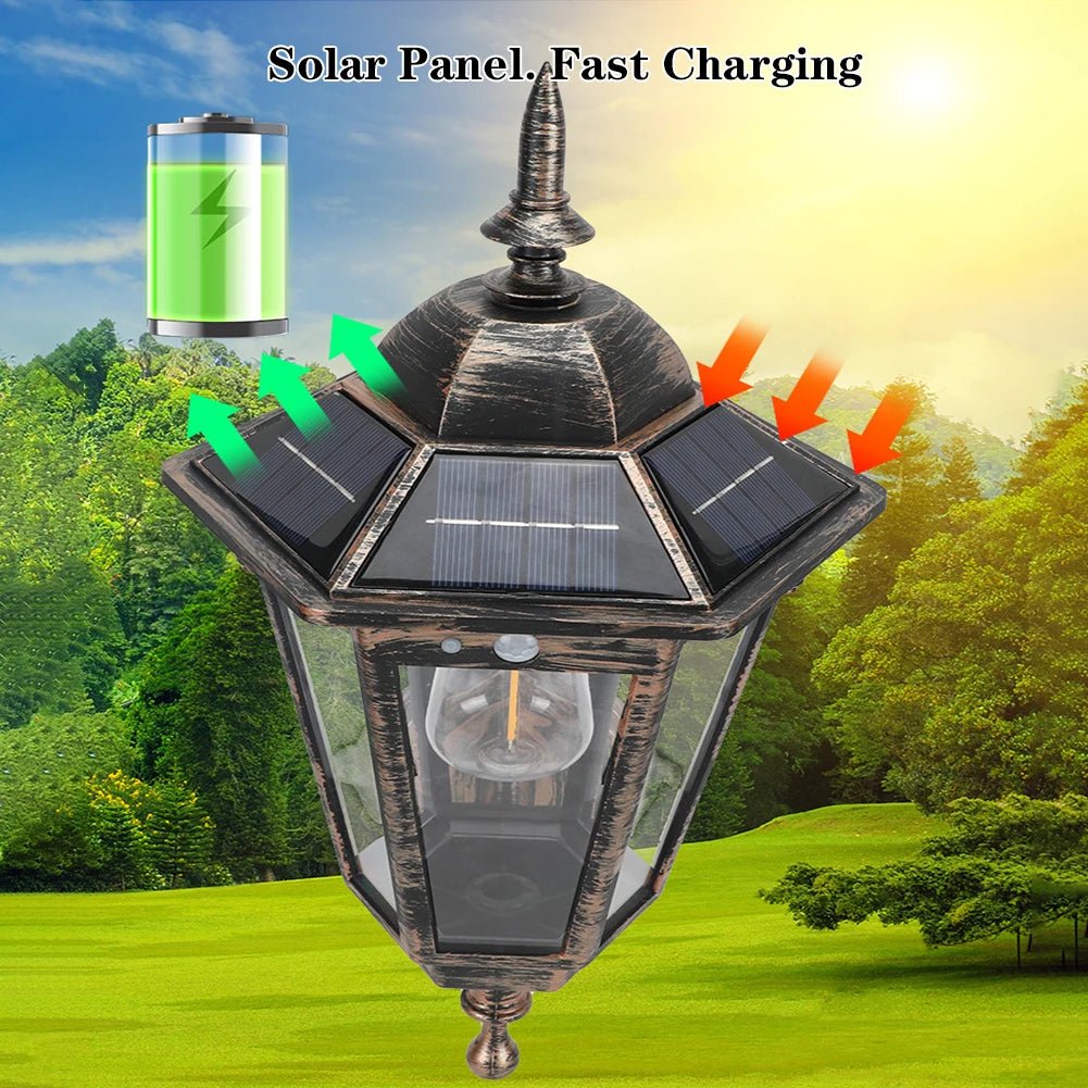Waterproof Solar Porch Light With Motion Sensor - Hans Lumiere