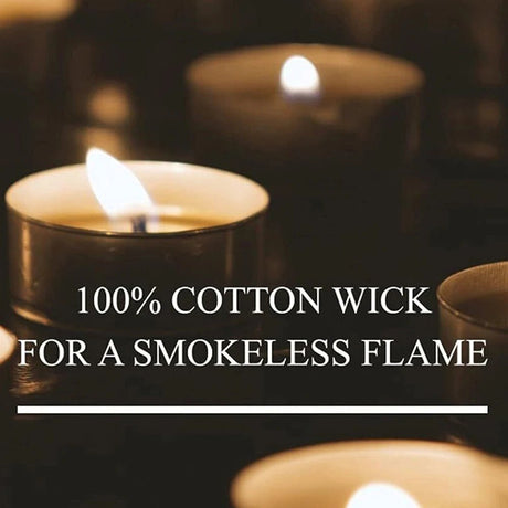 White Unscented Tea Night Light Candles 200 Pack - Hans Lumiere