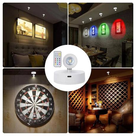 Wireless Rechargeable LED Uplight Spotlight for Plants & Art - Hans Lumiere