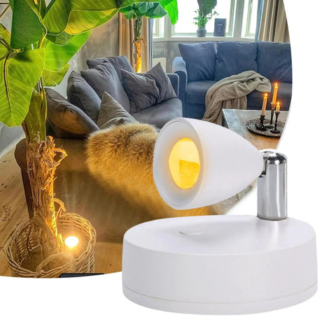 Wireless Rechargeable LED Uplight Spotlight for Plants & Art - Hans Lumiere
