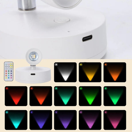 Wireless Rechargeable LED Uplight Spotlight for Plants & Art - Hans Lumiere