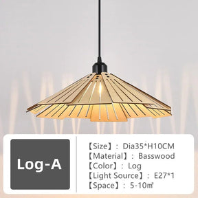 Wooden Nordic Pendant Light Ceiling Chandelier - Hans Lumiere