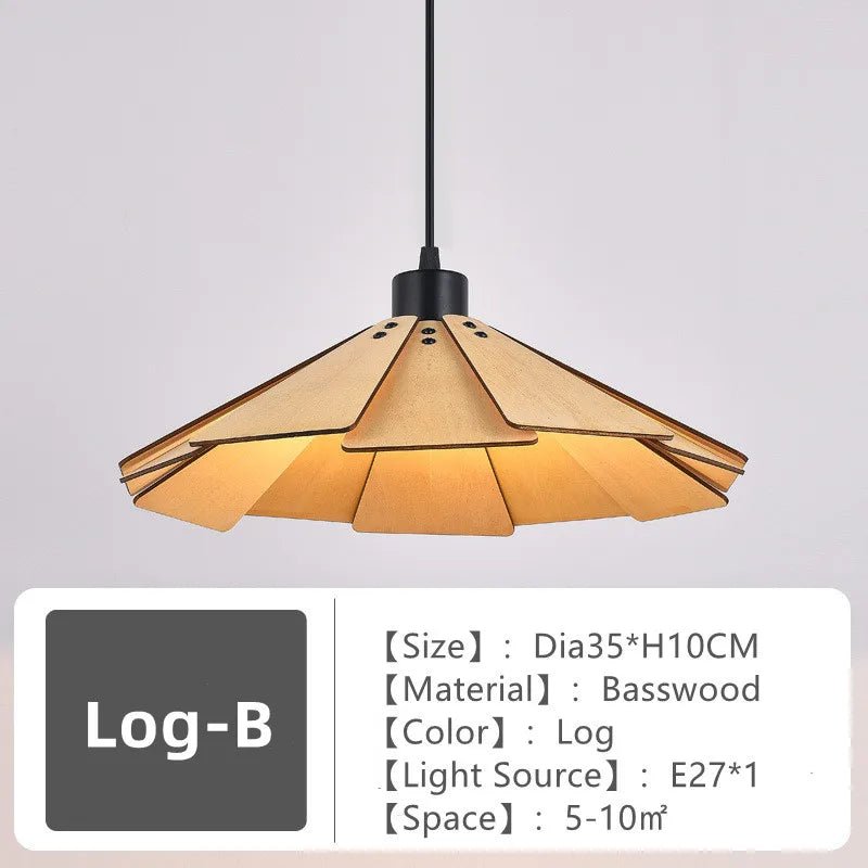 Wooden Nordic Pendant Light Ceiling Chandelier - Hans Lumiere