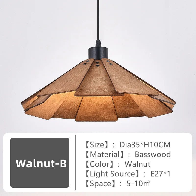 Wooden Nordic Pendant Light Ceiling Chandelier - Hans Lumiere