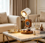 Wooden Robot Bedside Lamp - Adjustable Dimmable LED Night Light - Hans Lumiere