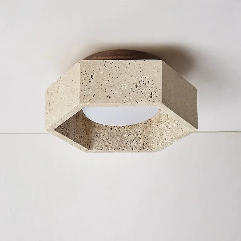 Yellow Cave Stone LED Downlight Ceiling Lamp - Hans Lumiere