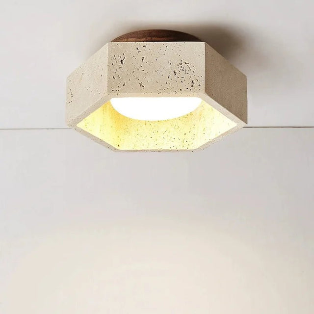 Yellow Cave Stone LED Downlight Ceiling Lamp - Hans Lumiere