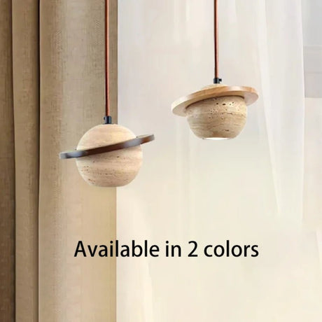 Yellow Cave Stone LED Pendant Lamp - Hans Lumiere