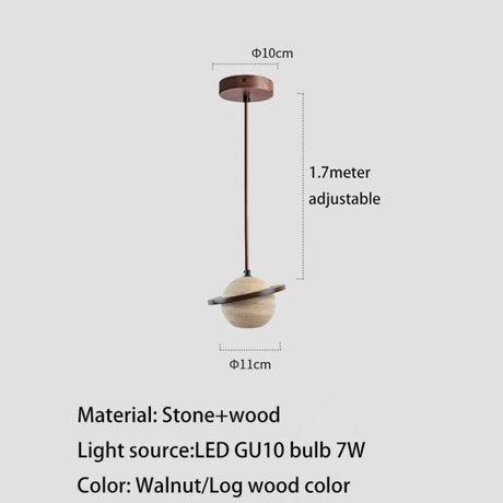 Yellow Cave Stone LED Pendant Lamp - Hans Lumiere