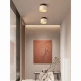 Yellow Marble Japanese Creative Natural Small Ceiling Light - Hans Lumiere
